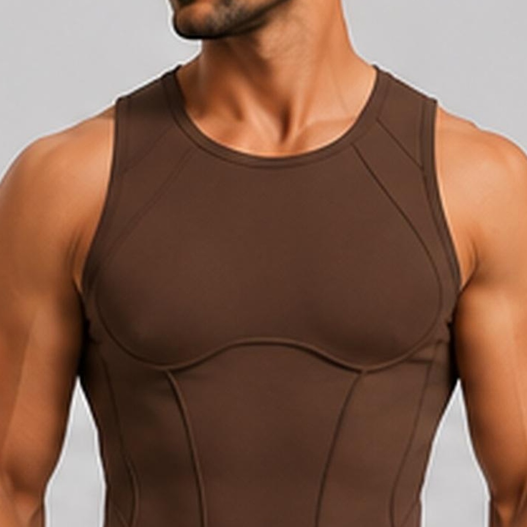 Contour Vest in Cocoa