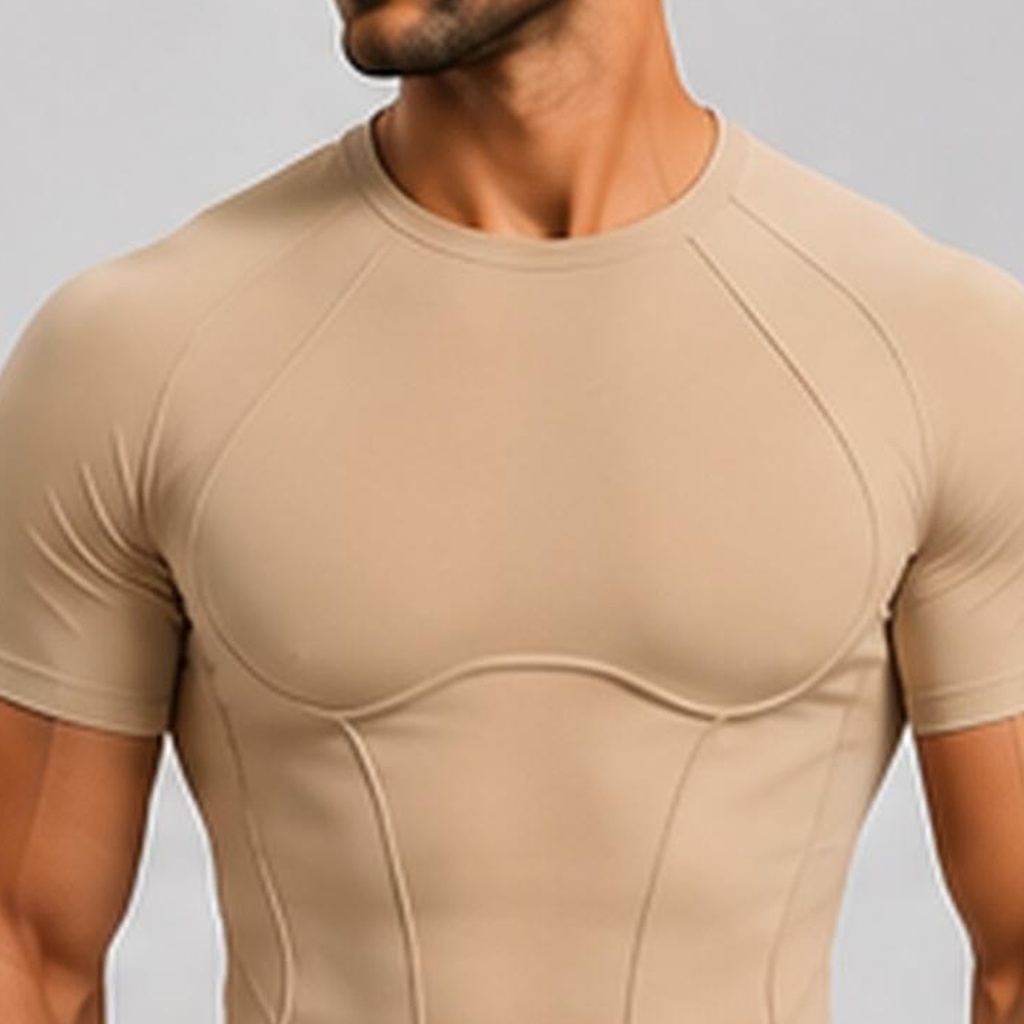Contour Tee in Tan