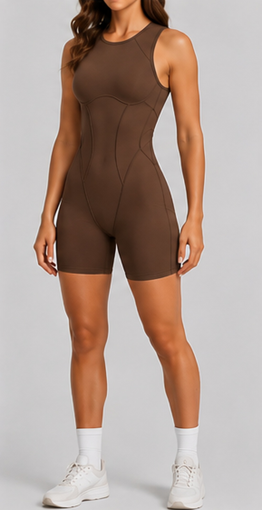 Second Skin Jumpsuit in Cocoa