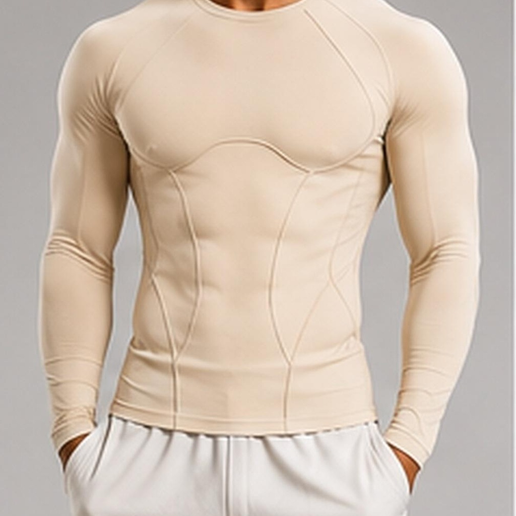 Contour Long Sleeve in Cream, alternate view